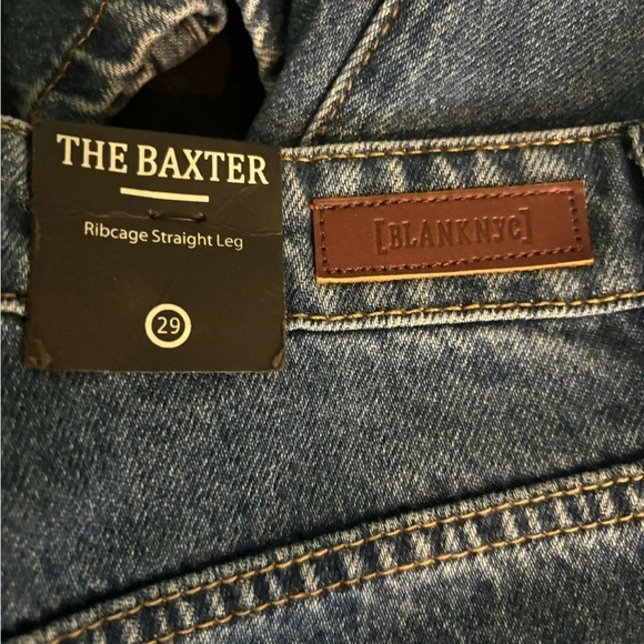 NWT Blank‎ NYC Womens The Baxter Ribcage Straight Leg Jeans 29 Inseam Approx 27” - Picture 10 of 13